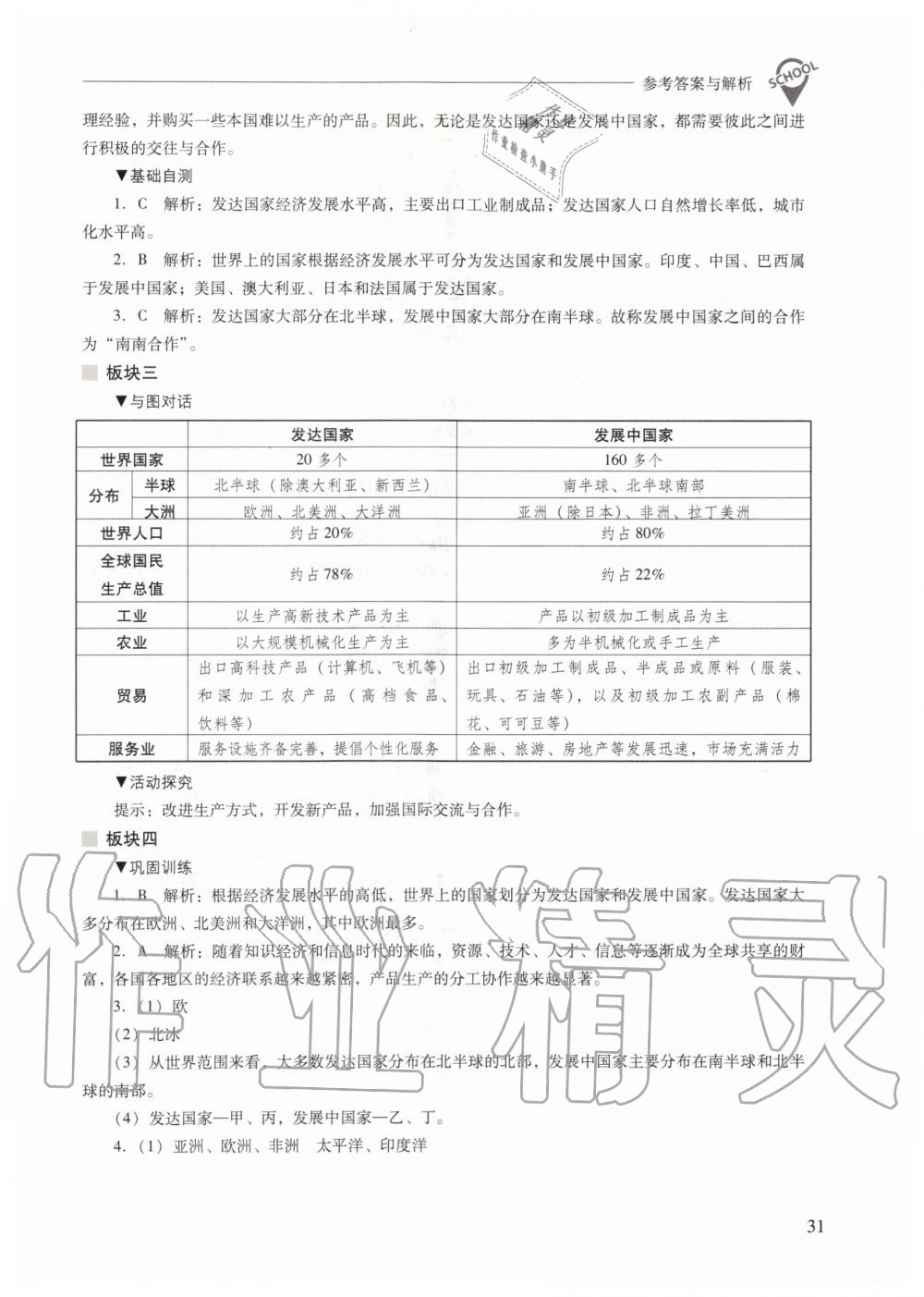 2019年新课程问题解决导学方案七年级地理上册人教版 第31页