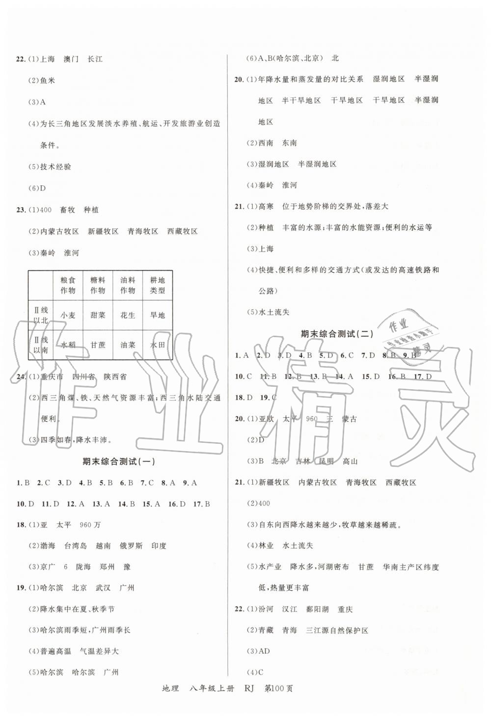 2019年一线课堂学业测评八年级地理上册人教版 第12页