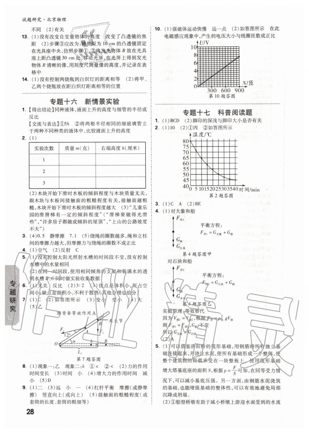 2019年萬唯中考試題研究九年級物理全一冊北京專版 第27頁