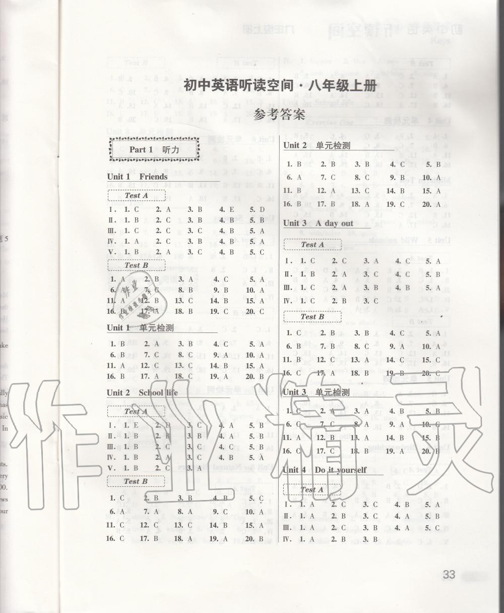 2019年初中英語(yǔ)聽讀空間八年級(jí)上冊(cè)譯林版 第1頁(yè)