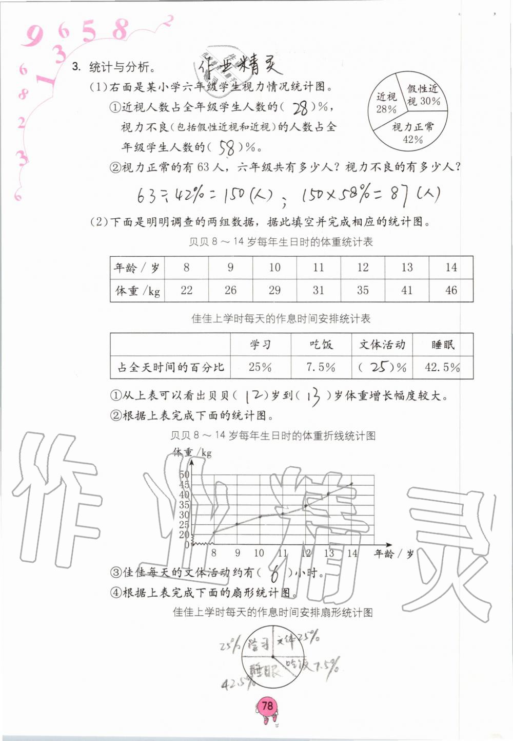 2019年學(xué)習(xí)與鞏固六年級(jí)數(shù)學(xué)上冊(cè)人教版 第78頁(yè)