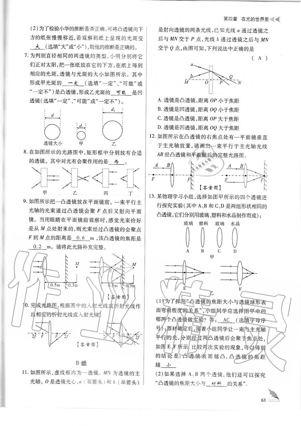 2019年蓉城优课堂给力A加八年级物理上册教科版 第63页