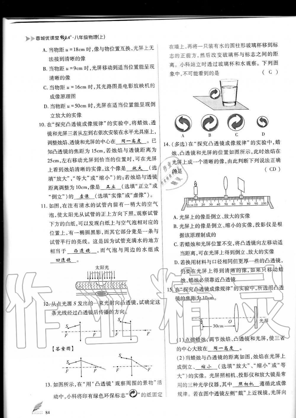 2019年蓉城优课堂给力A加八年级物理上册教科版 第84页