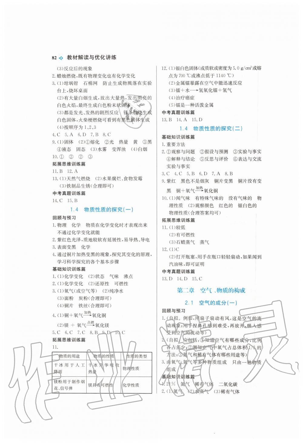 2019年教材解讀與優(yōu)化講練九年級(jí)化學(xué)上冊(cè)科粵版 第2頁(yè)