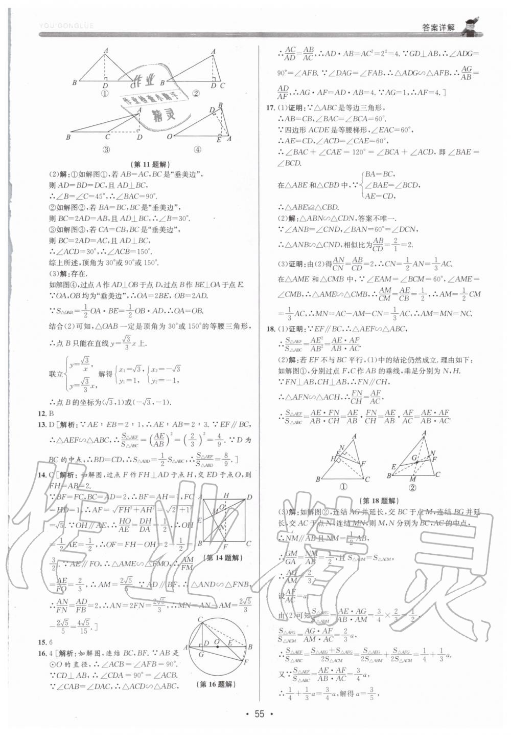 2019年優(yōu)加攻略九年級數(shù)學(xué)全一冊浙教版 第55頁