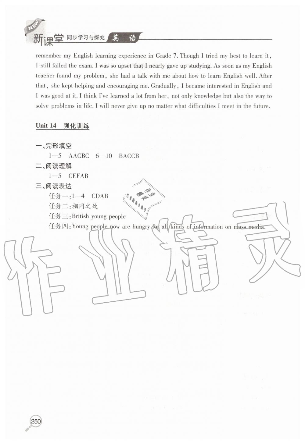 2019年新课堂同步学习与探究九年级英语全一册人教版 第21页