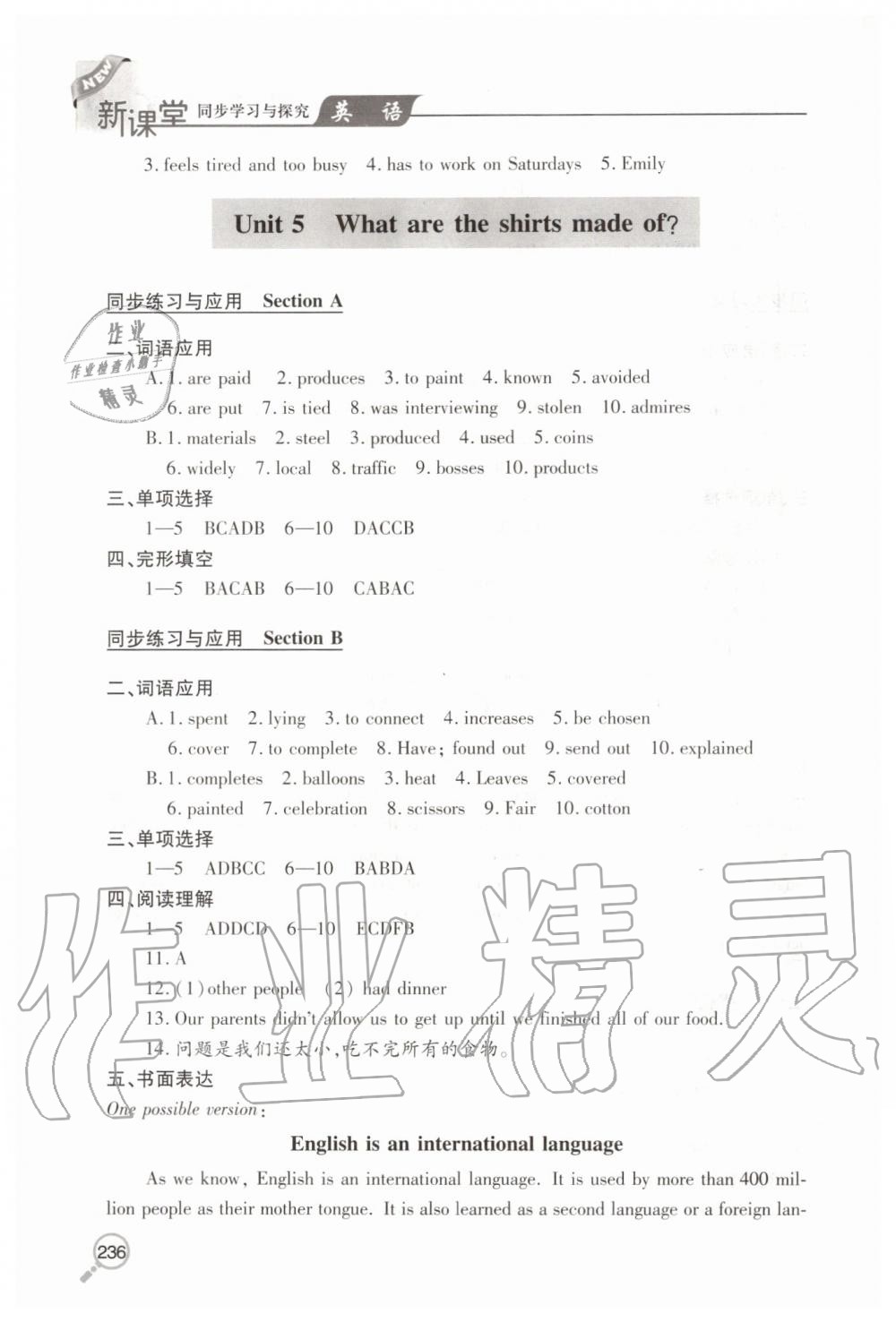 2019年新课堂同步学习与探究九年级英语全一册人教版 第7页