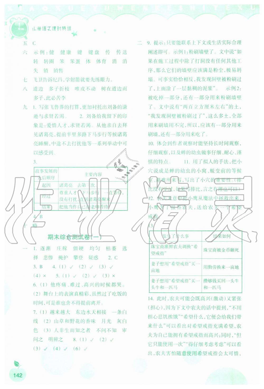 2019年小學(xué)語文課時特訓(xùn)四年級上冊人教版 第15頁