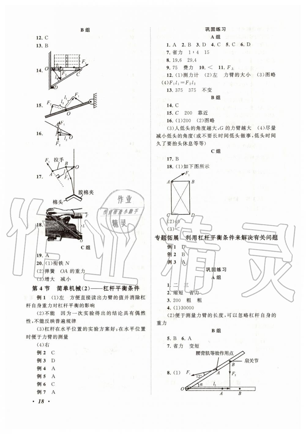 2019年拓展與培優(yōu)九年級科學全一冊浙教版 第18頁