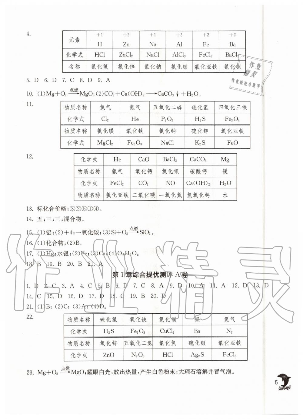 2019年实验班提优训练九年级化学上册沪教版上海专版 第5页