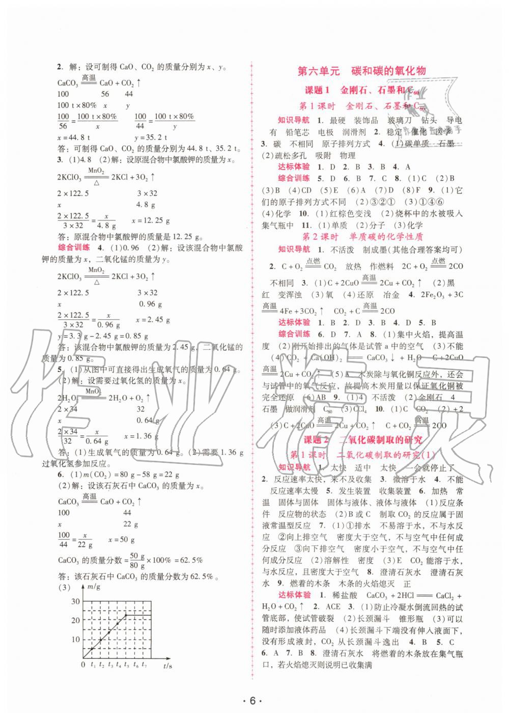 2019年自主與互動學習新課程學習輔導九年級化學上冊人教版 第6頁