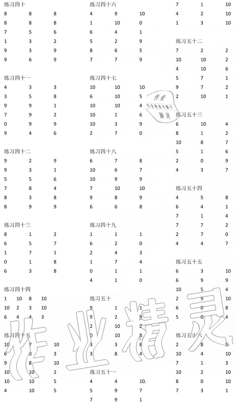 2019年数学口算每天一练一年级上册人教版 第3页