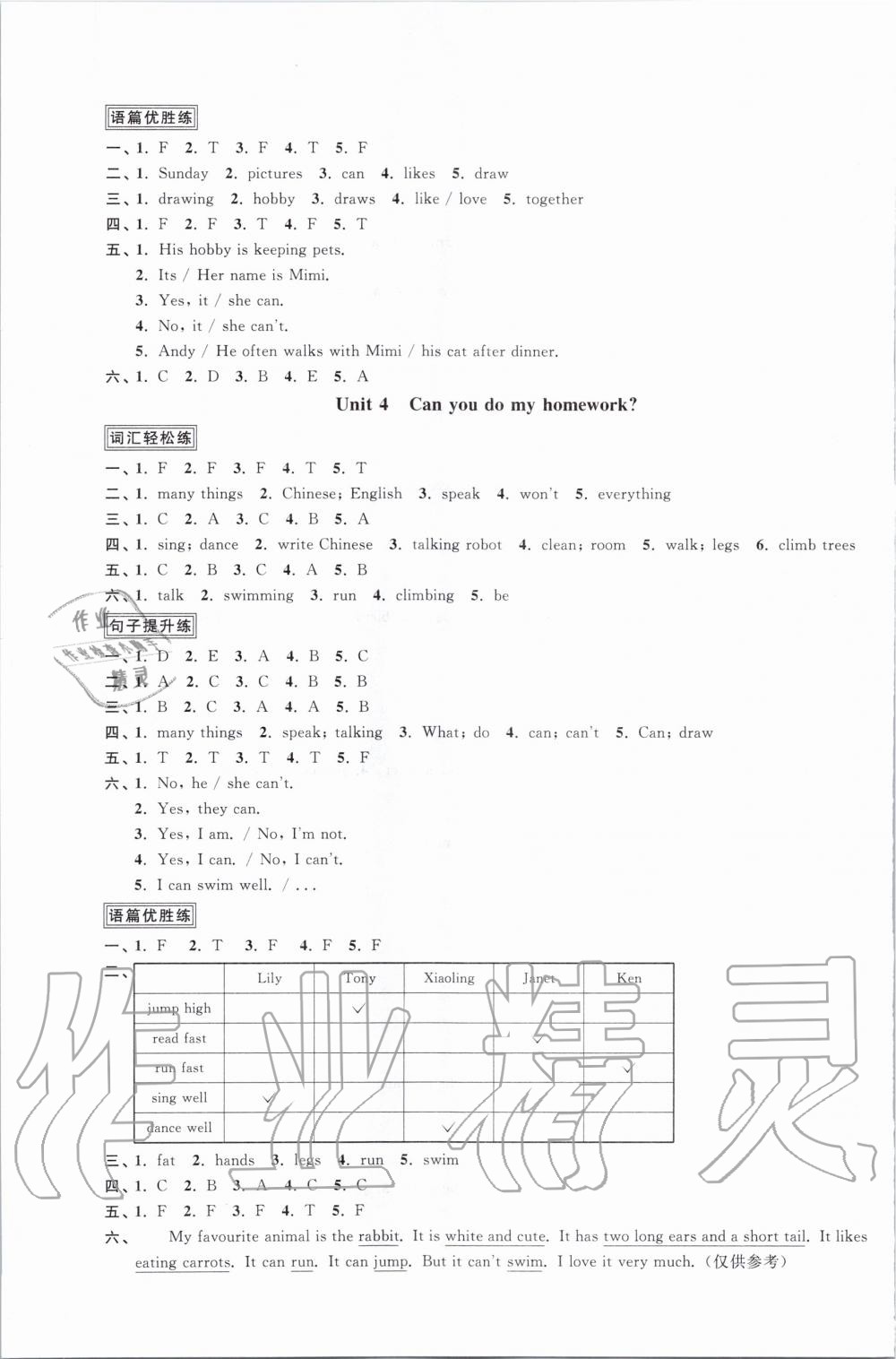 2019年陽光同學(xué)課時優(yōu)化作業(yè)五年級英語上冊教育科學(xué)版 第3頁