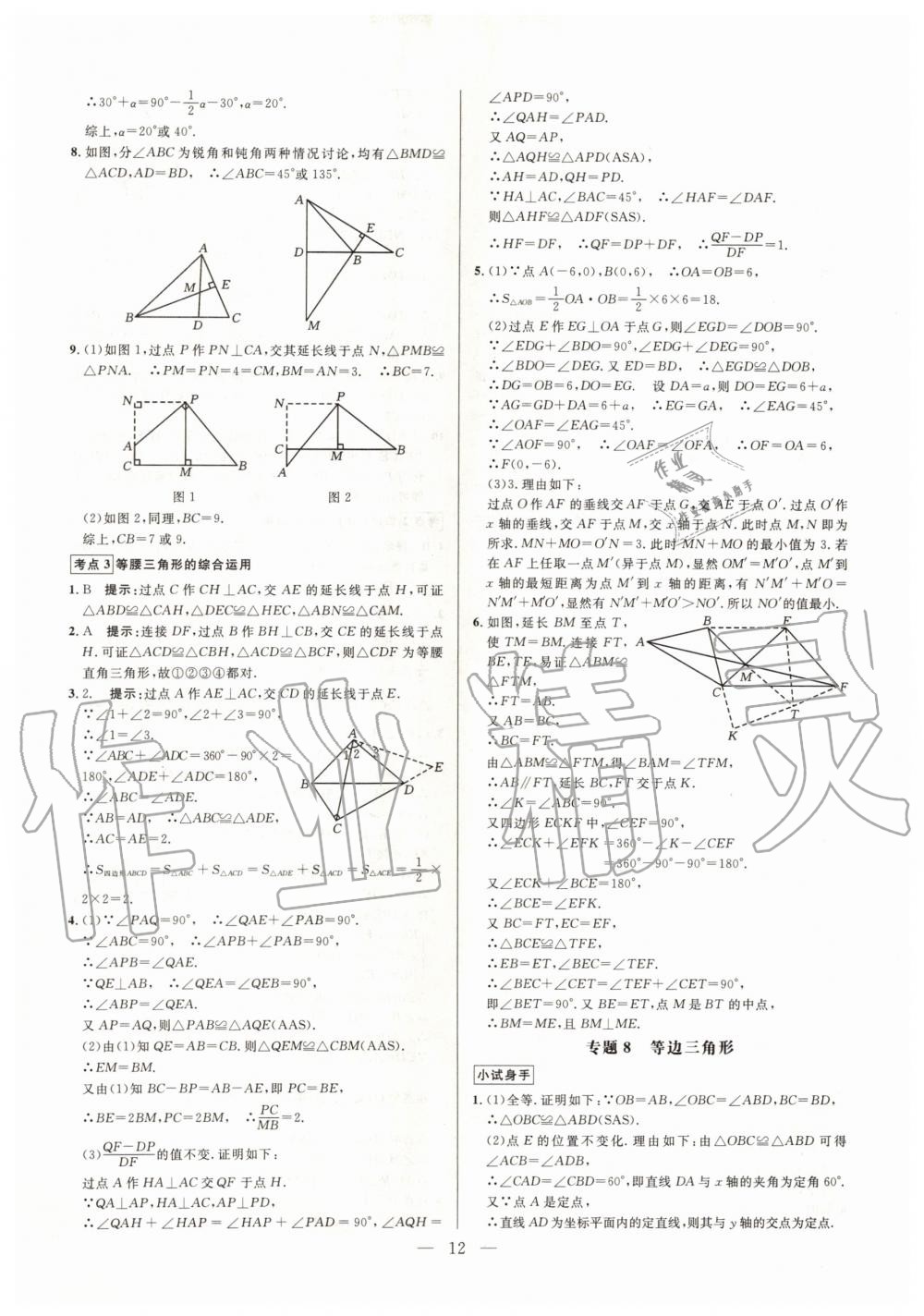 2019年走向名校同步專題訓練八年級數學全一冊人教版 第12頁