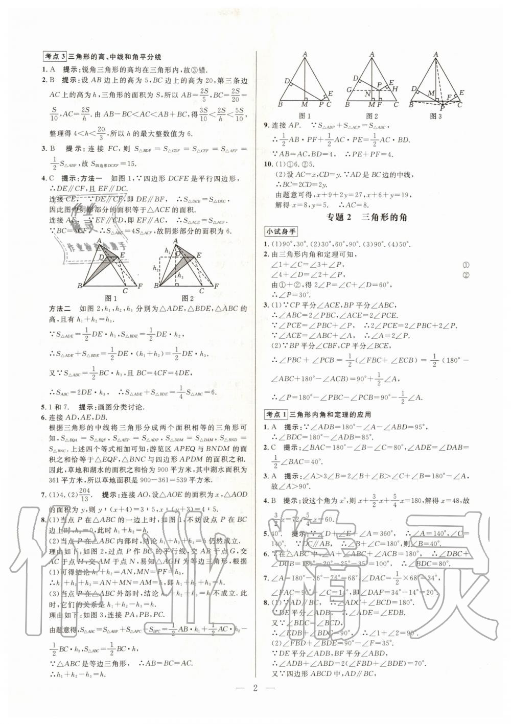 2019年走向名校同步專題訓練八年級數學全一冊人教版 第2頁