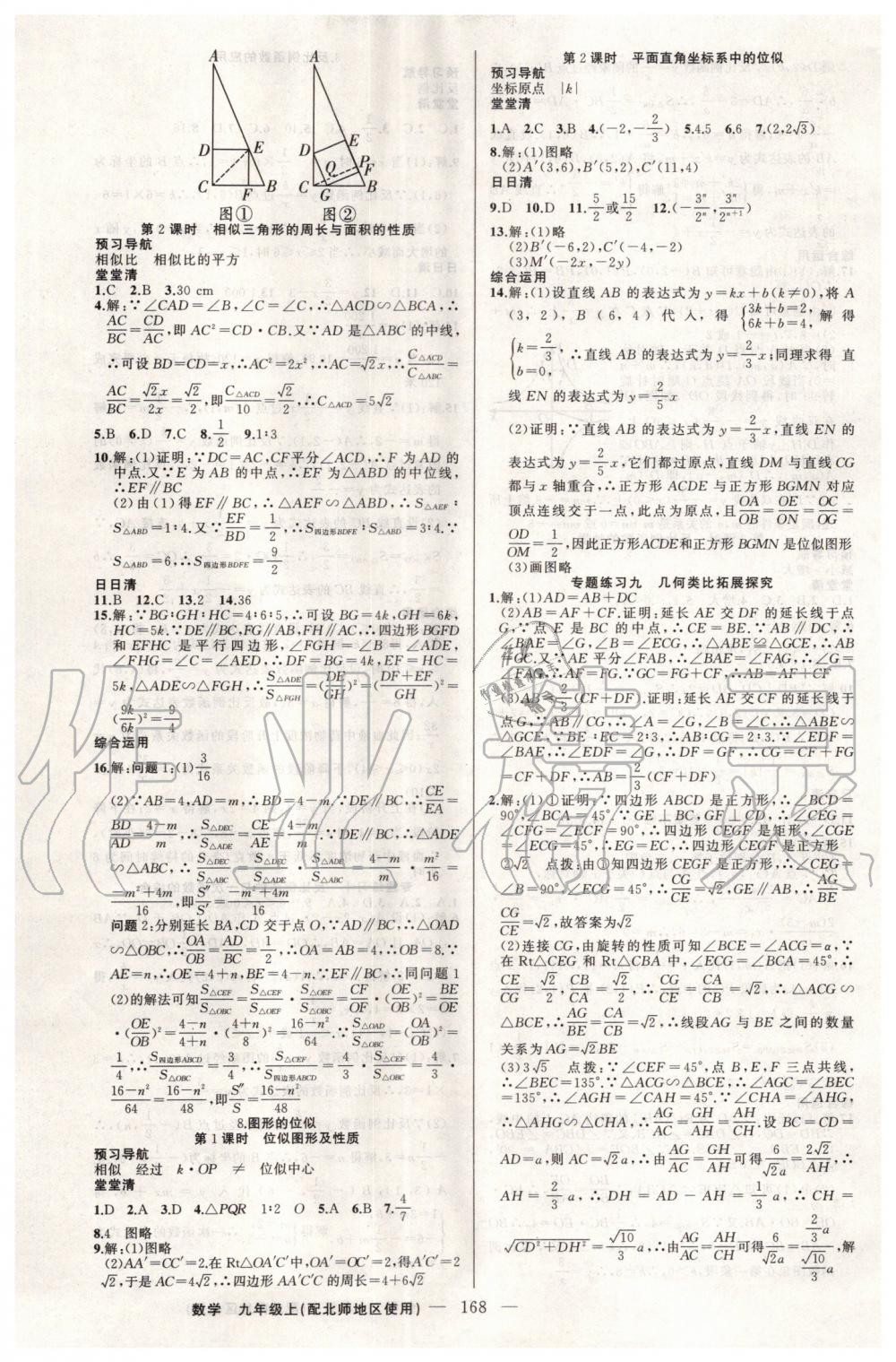 2019年四清导航九年级数学上册北师大版 第13页