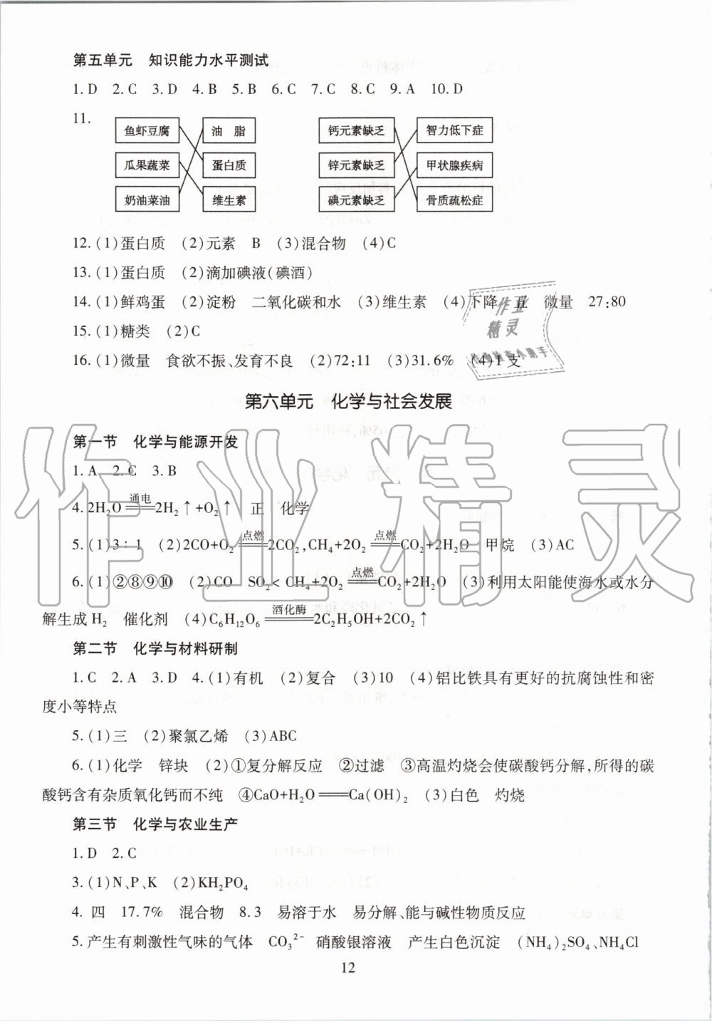 2019年智慧學(xué)習(xí)九年級(jí)化學(xué)全一冊(cè)魯教版五四制 第12頁(yè)