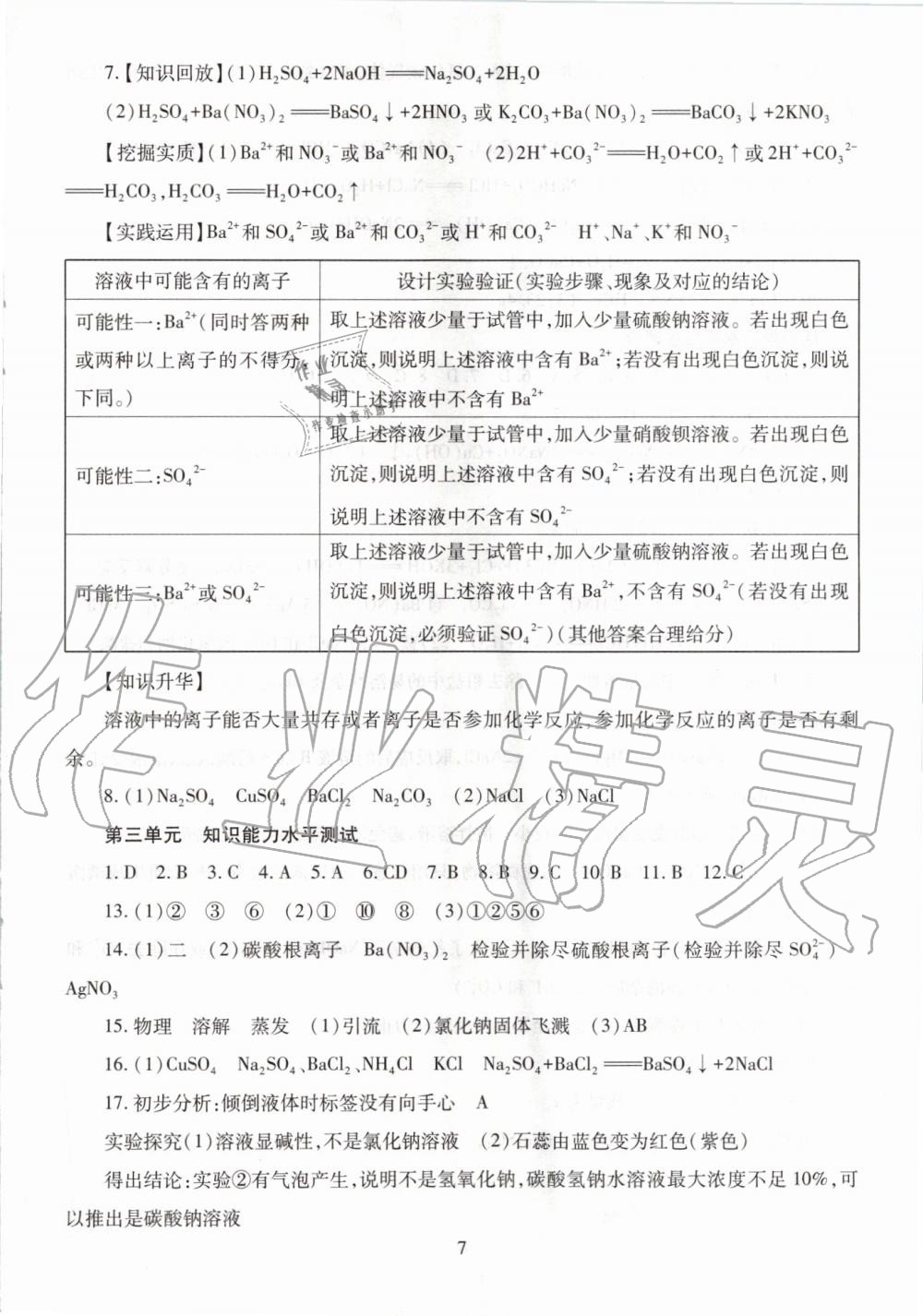 2019年智慧學(xué)習(xí)九年級(jí)化學(xué)全一冊(cè)魯教版五四制 第7頁(yè)