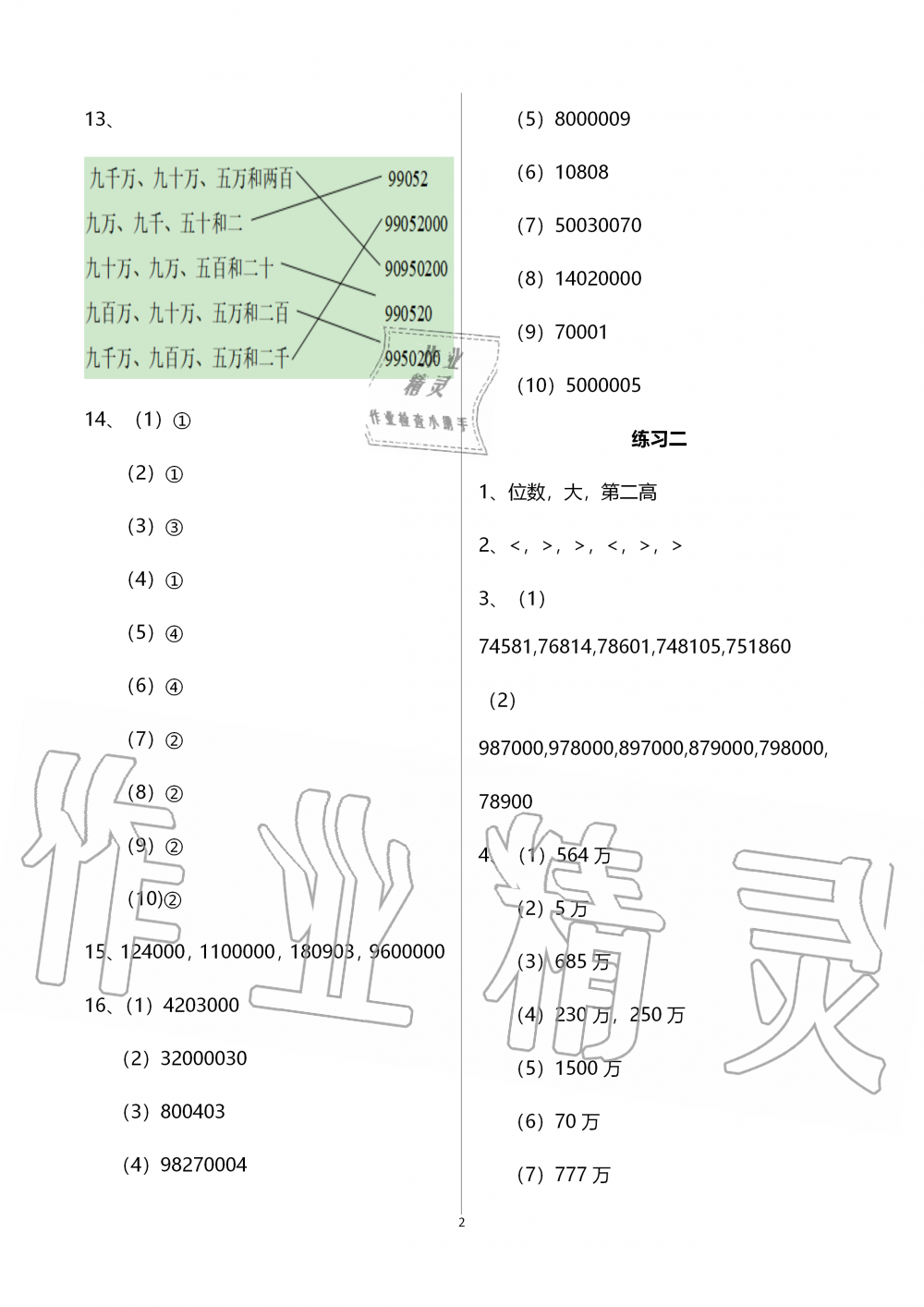 2019年智慧學(xué)習(xí)四年級數(shù)學(xué)上冊人教版 第2頁