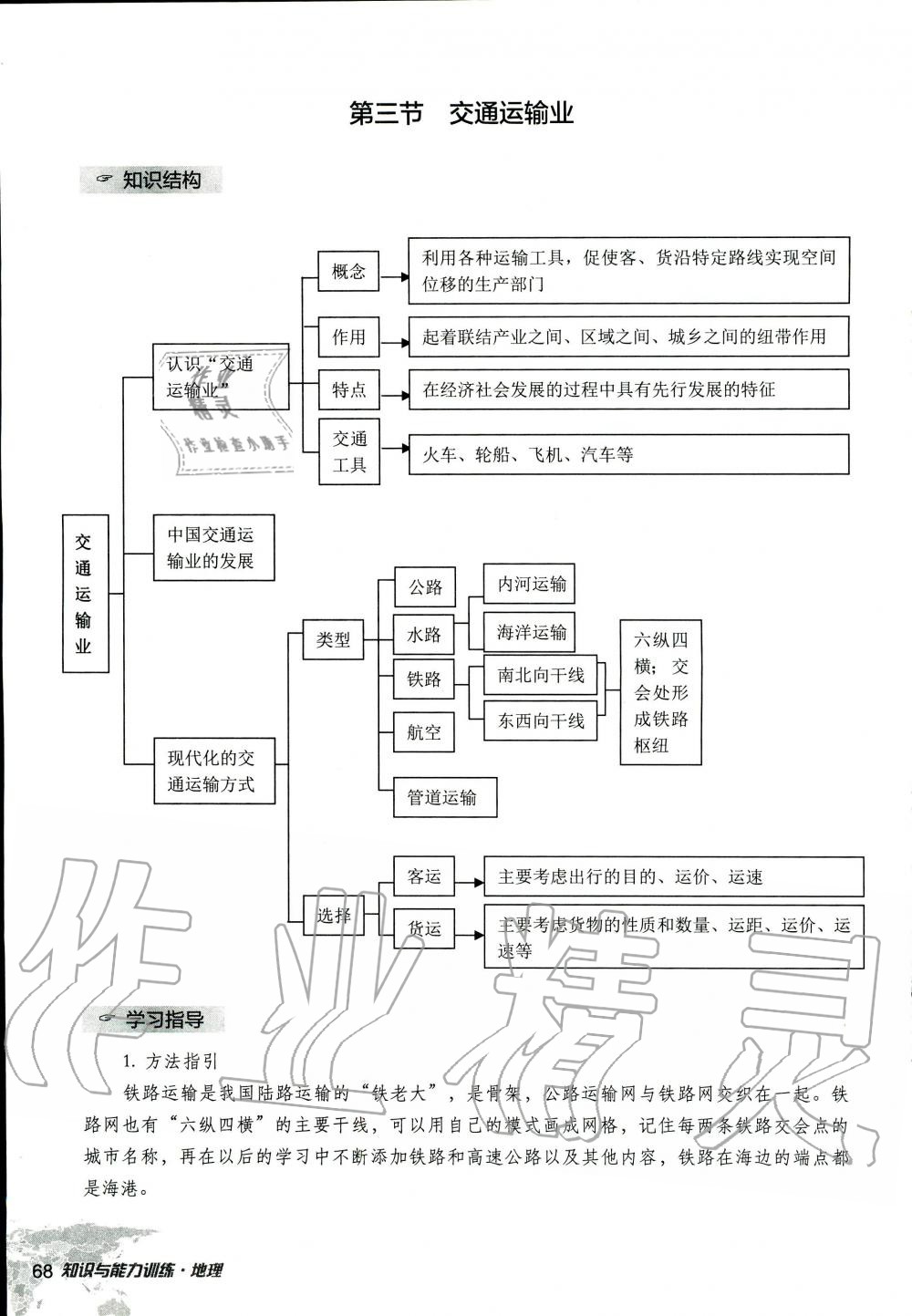 2019年知识与能力训练八年级地理上册湘教版 第68页