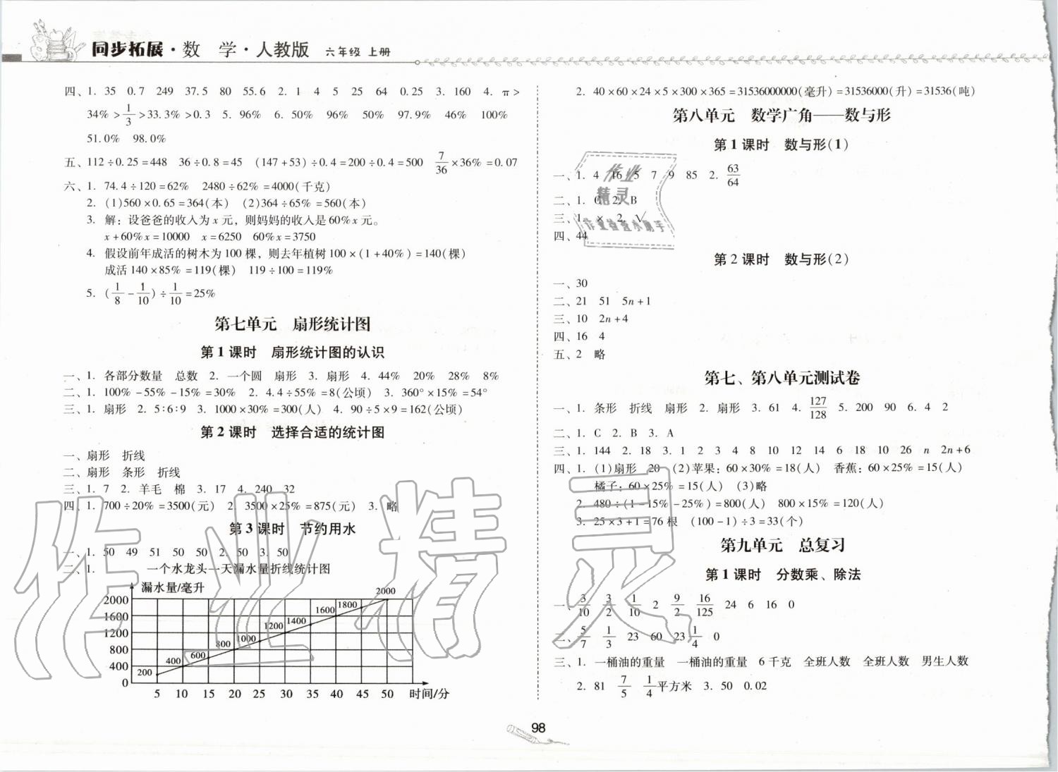 2019年同步拓展六年級數(shù)學(xué)上冊人教版 第8頁