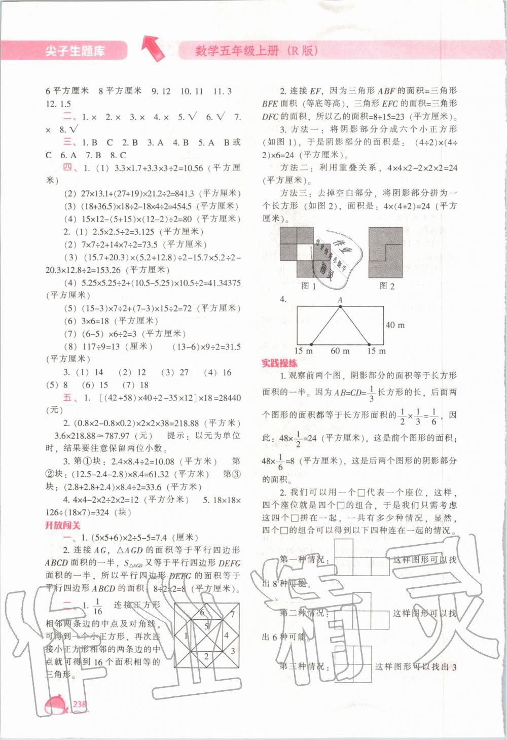 2019年尖子生题库五年级数学上册人教版 第21页