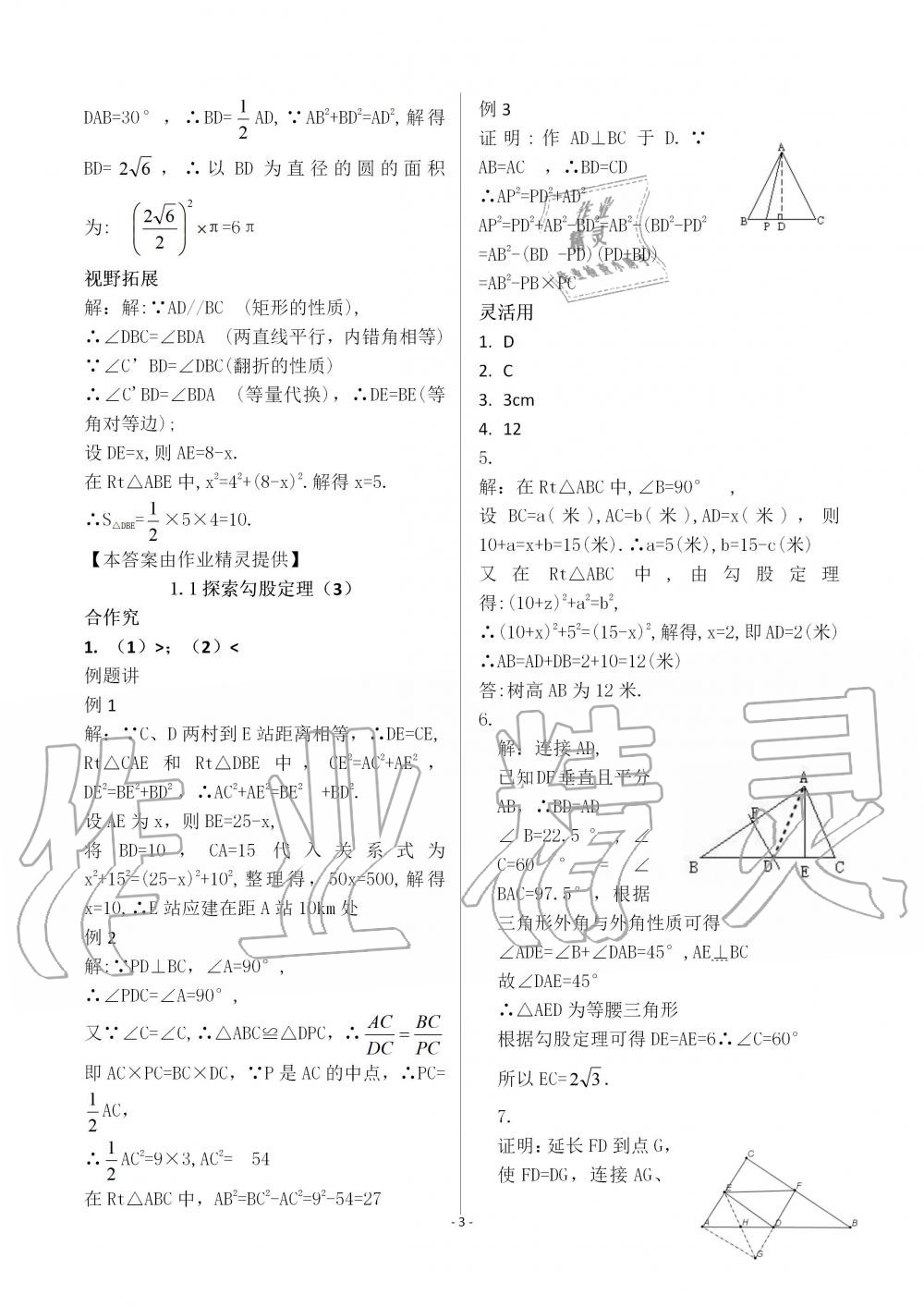 2019年育才金典八年級(jí)數(shù)學(xué)上冊(cè)北師大版 第3頁(yè)