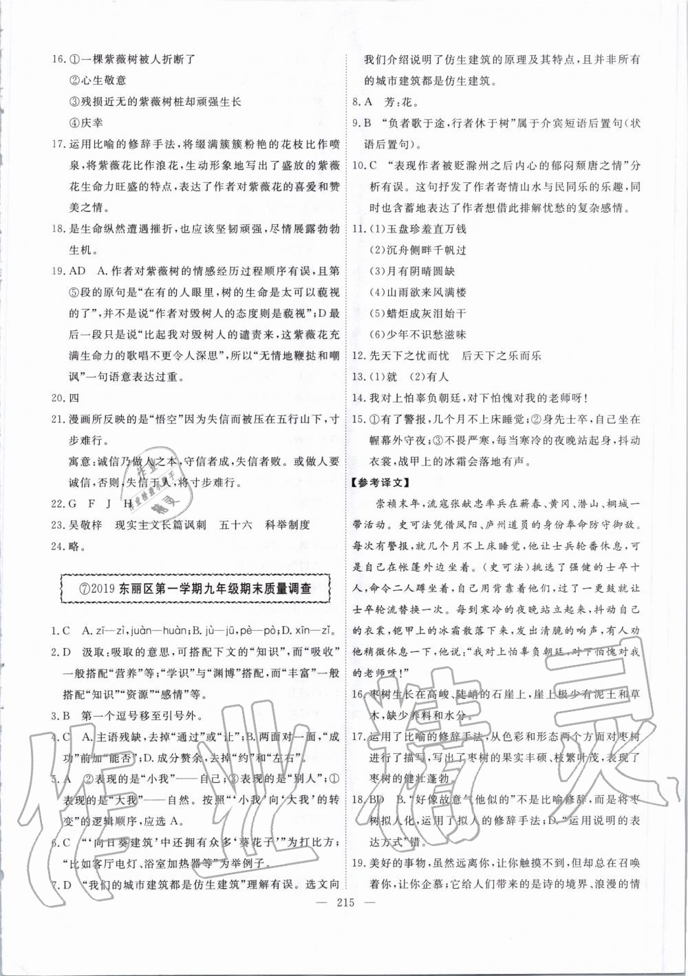 2020年一飞冲天中考模拟试题汇编语文&nbsp;第7页