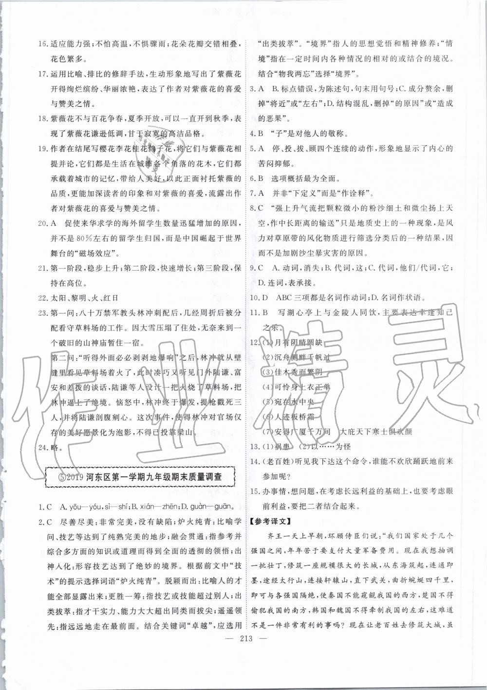 2020年一飞冲天中考模拟试题汇编语文&nbsp;第5页