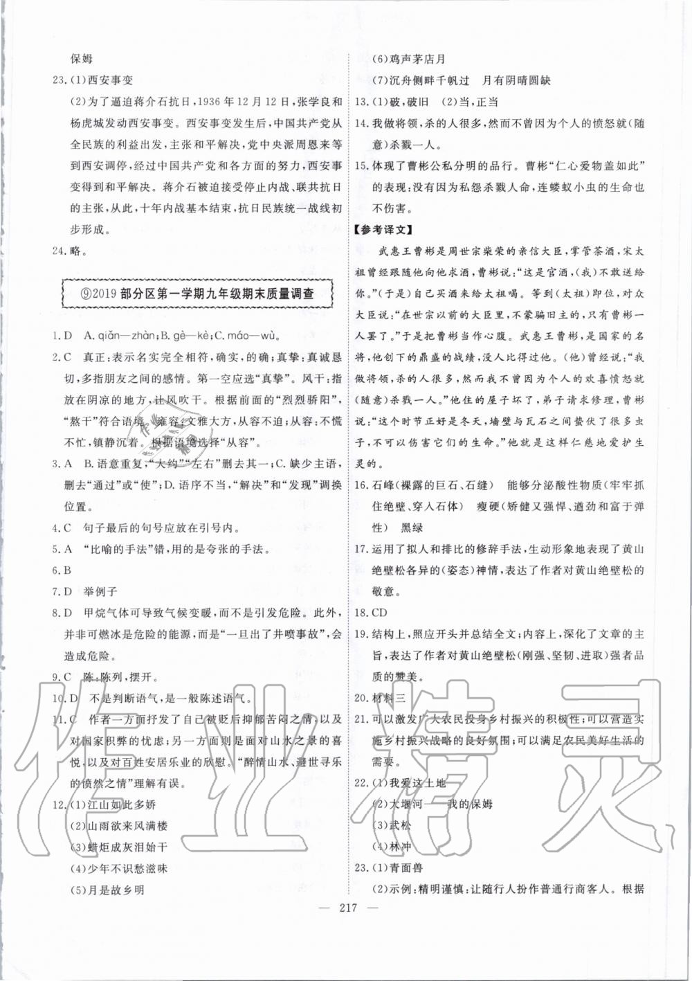 2020年一飞冲天中考模拟试题汇编语文&nbsp;第9页