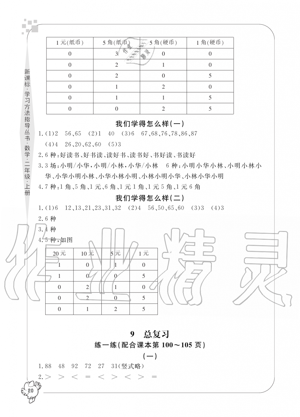 2019年新課標(biāo)學(xué)習(xí)方法指導(dǎo)叢書二年級(jí)數(shù)學(xué)上冊(cè)人教版 第20頁