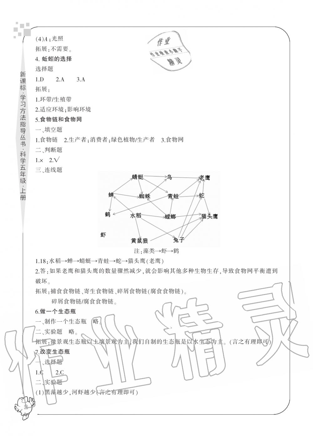 2019年新課標(biāo)學(xué)習(xí)方法指導(dǎo)叢書五年級科學(xué)上冊教科版 第2頁