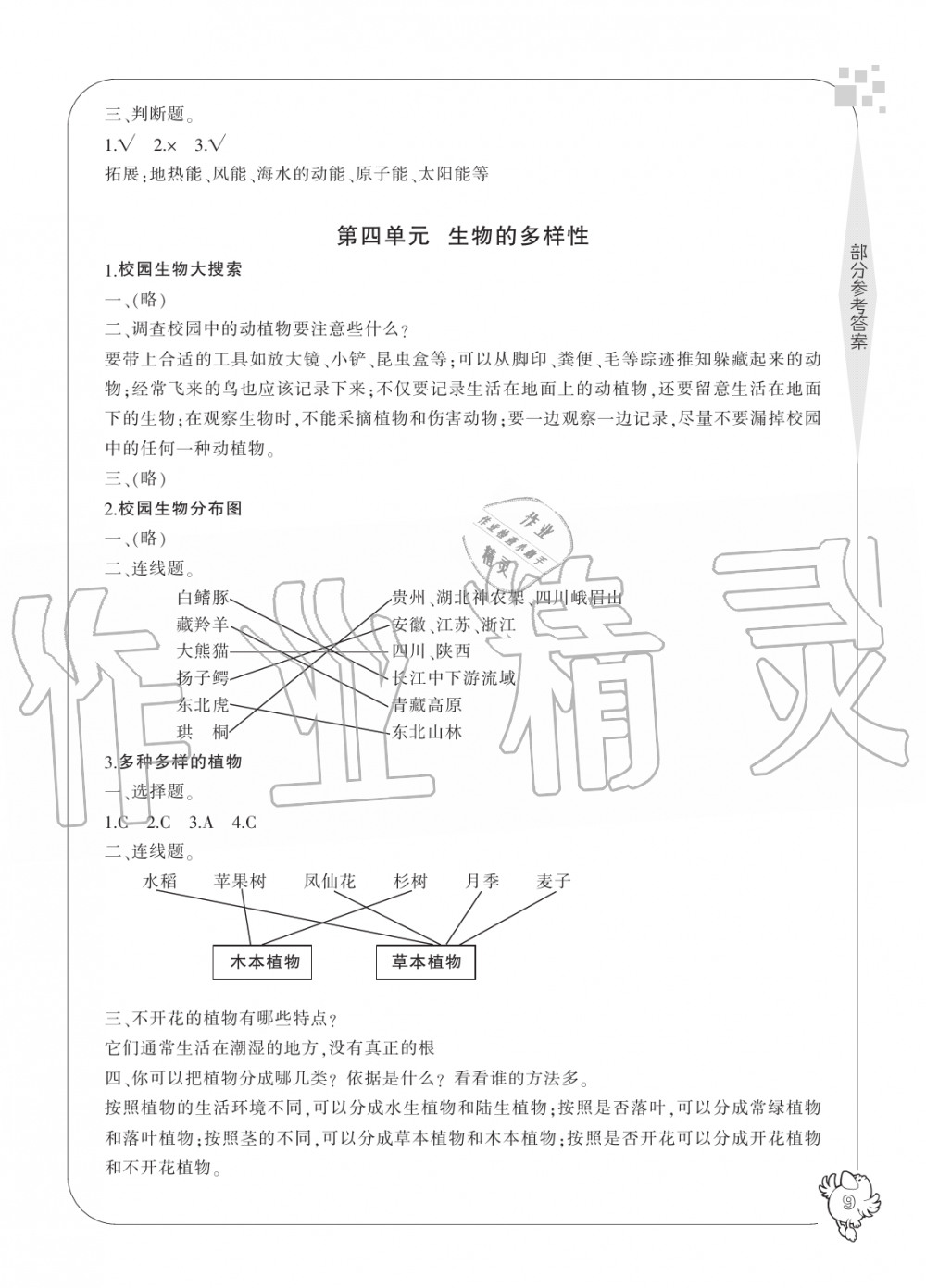 2019年新課標學習方法指導叢書六年級科學上冊教科版 第9頁