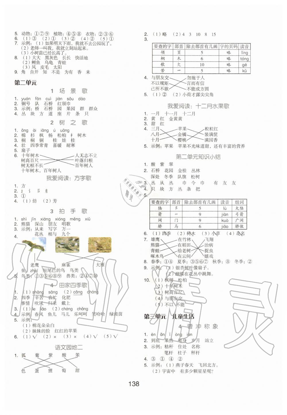 2019年全品学练考二年级语文上册人教版京津专版 第2页