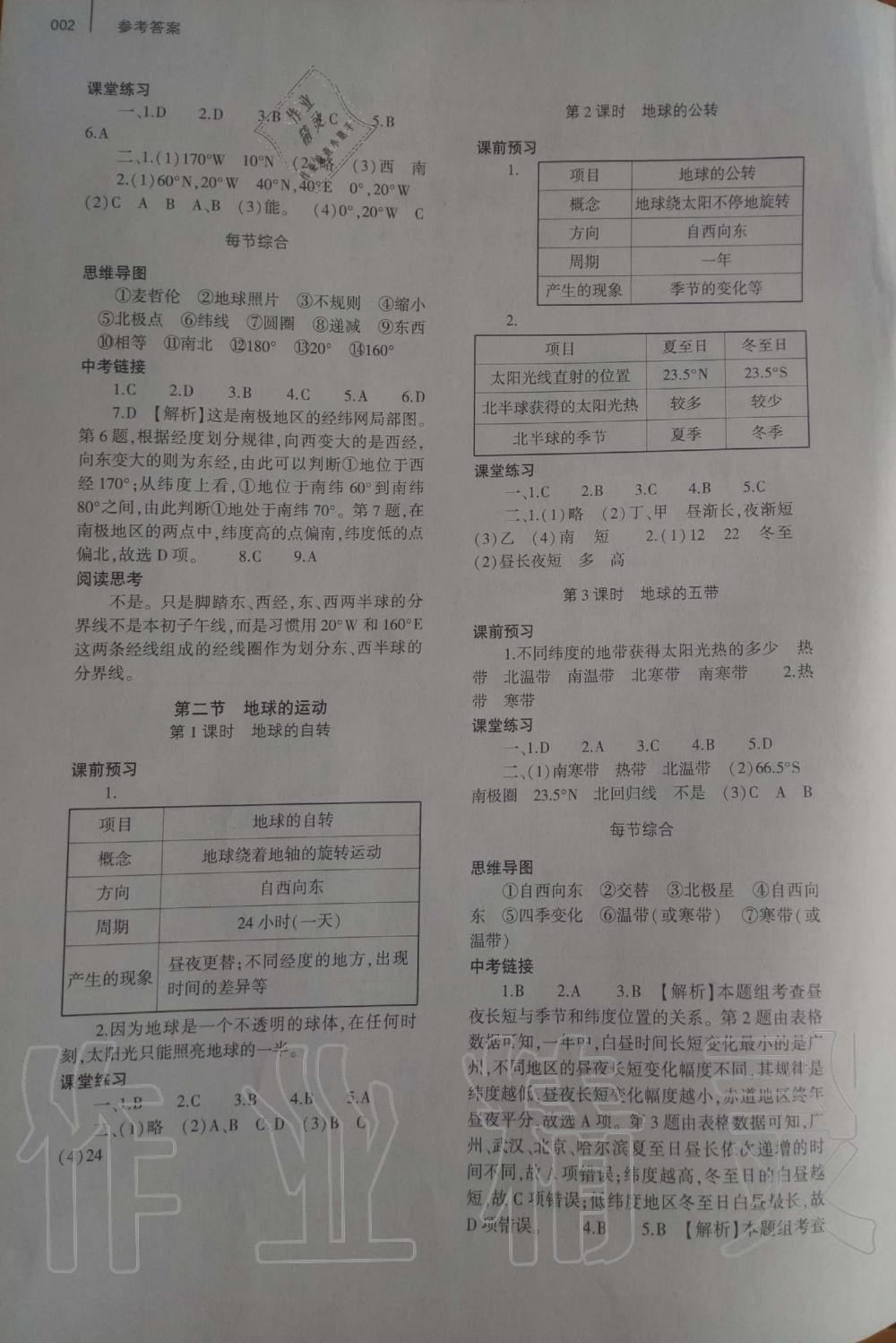 2019年基礎(chǔ)訓(xùn)練七年級地理上冊人教版大象出版社 第2頁