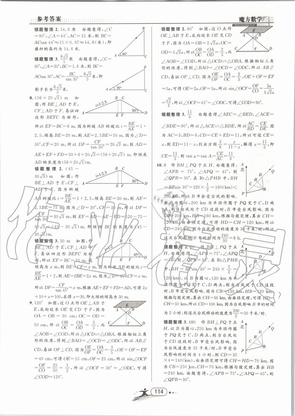 2019年魔方数学九年级全一册浙教版 第114页