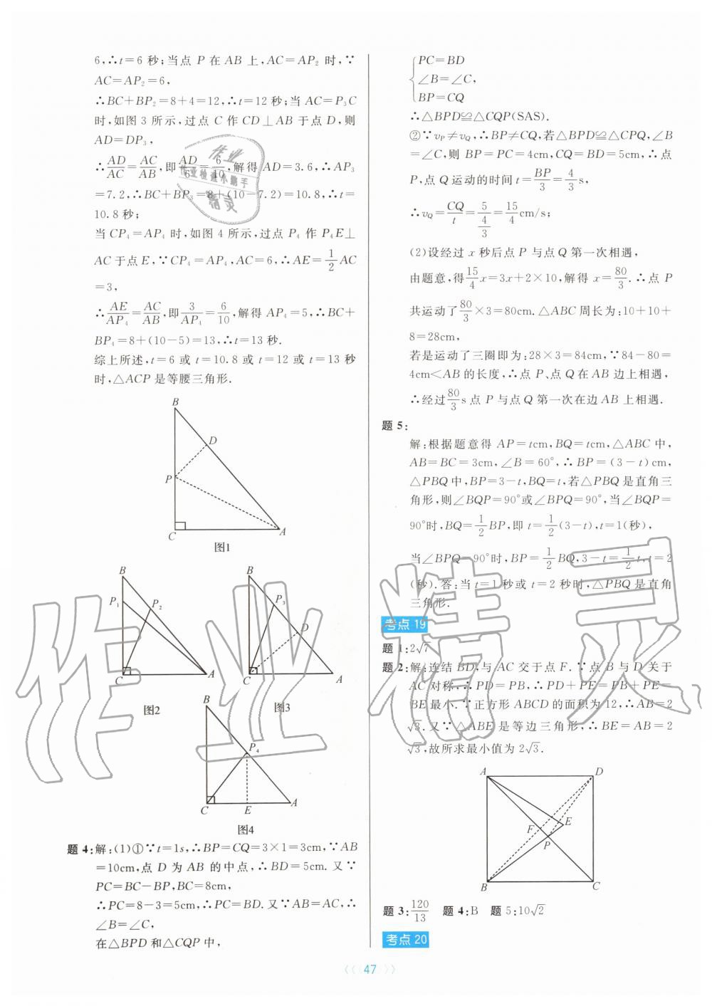 2019年初中數(shù)學培優(yōu)系列教案學案八年級上冊浙教版 第47頁