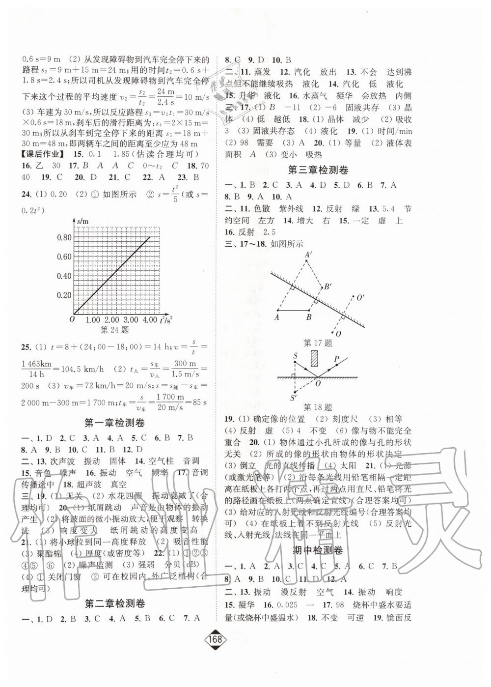 2019年輕松作業(yè)本八年級物理上冊江蘇版 第10頁