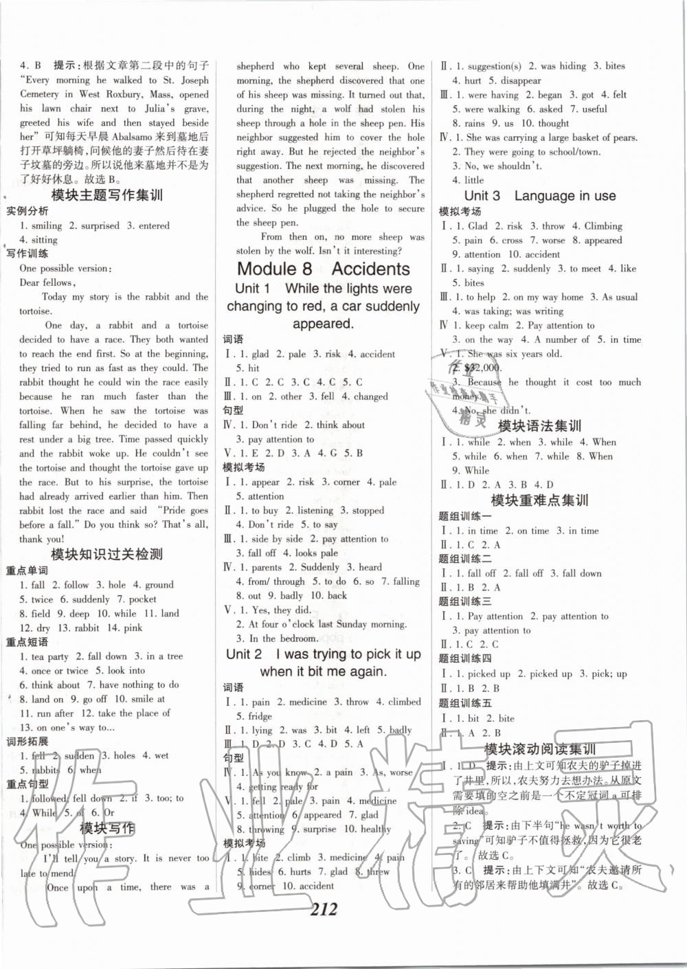 2019年全優(yōu)課堂考點集訓與滿分備考八年級英語上冊外研版 第10頁