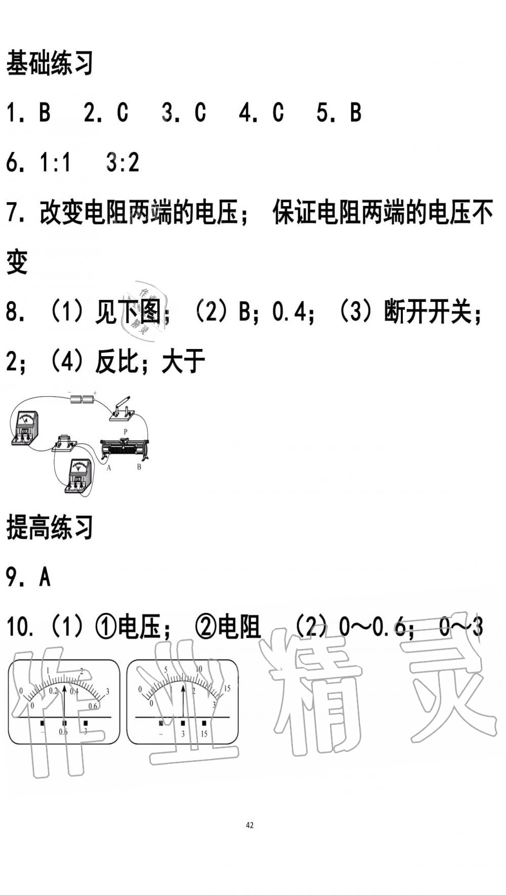 2019年知识与能力训练九年级物理全一册人教版A版 第42页