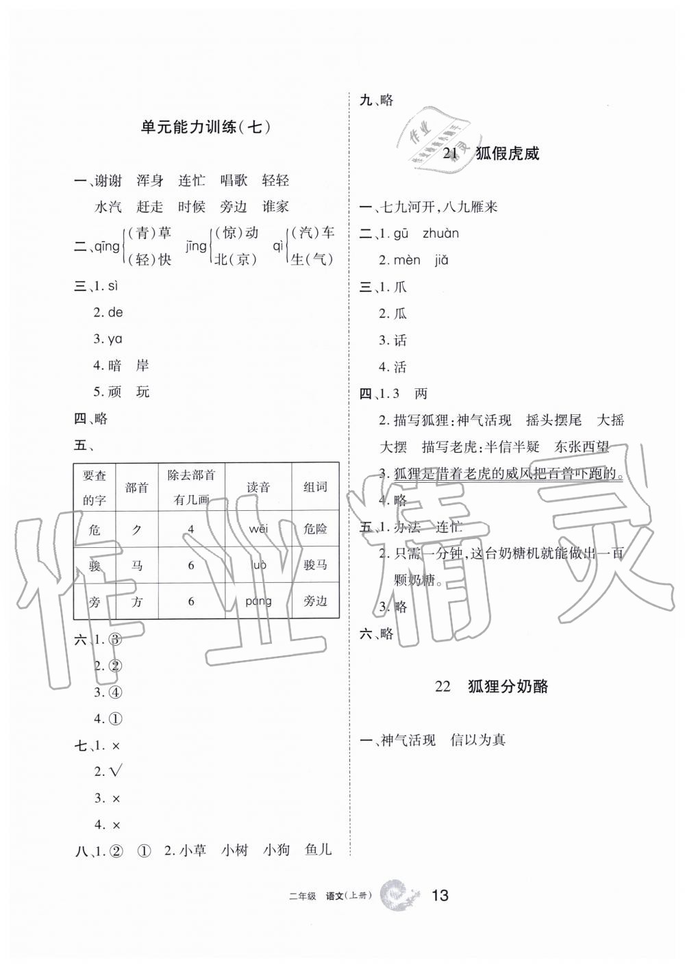 2019年學(xué)習(xí)之友二年級語文上冊人教版 第13頁