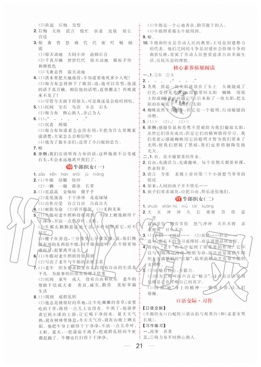 2019年核心素養(yǎng)天天練五年級(jí)語文上冊(cè)統(tǒng)編版 第5頁