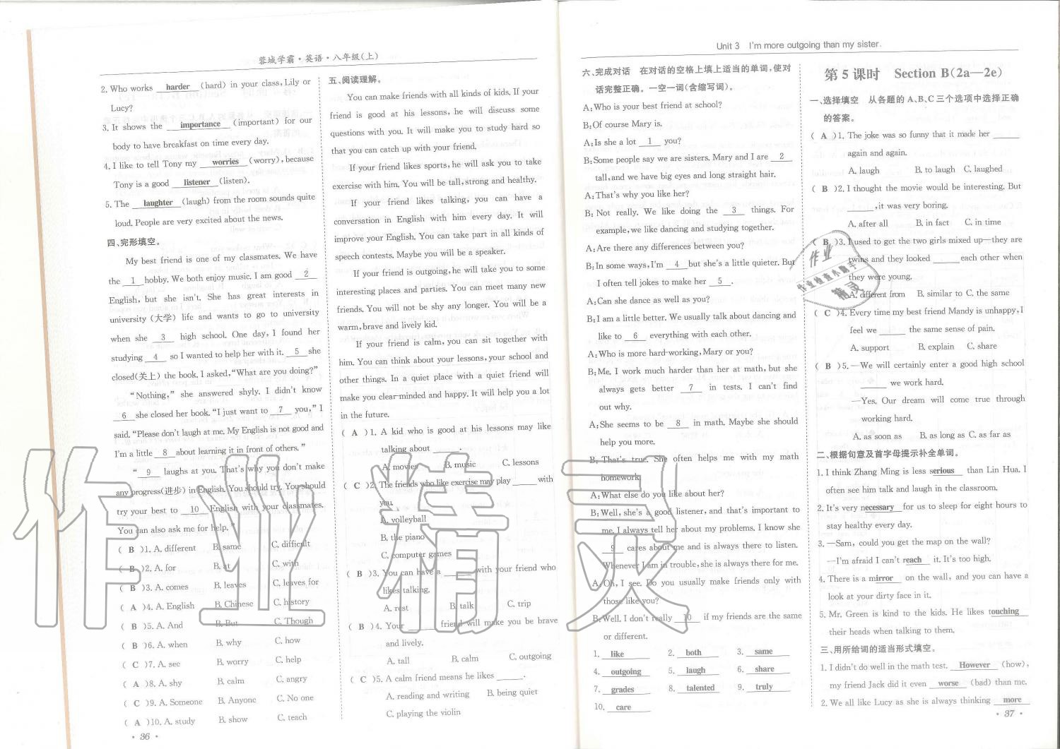 2019年蓉城學(xué)霸八年級(jí)英語(yǔ)上冊(cè)人教版 第19頁(yè)