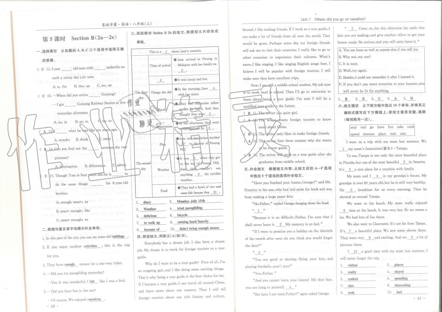 2019年蓉城學(xué)霸八年級(jí)英語上冊(cè)人教版 第6頁