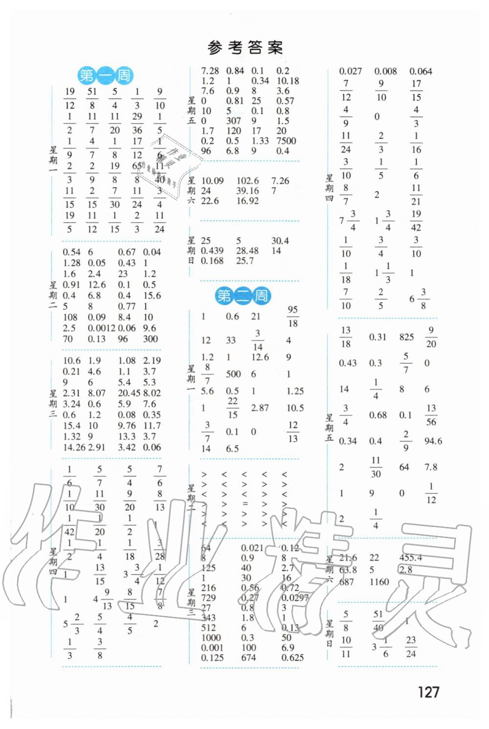 2019年經(jīng)綸學(xué)典口算達(dá)人六年級(jí)數(shù)學(xué)上冊(cè)江蘇版 第1頁(yè)