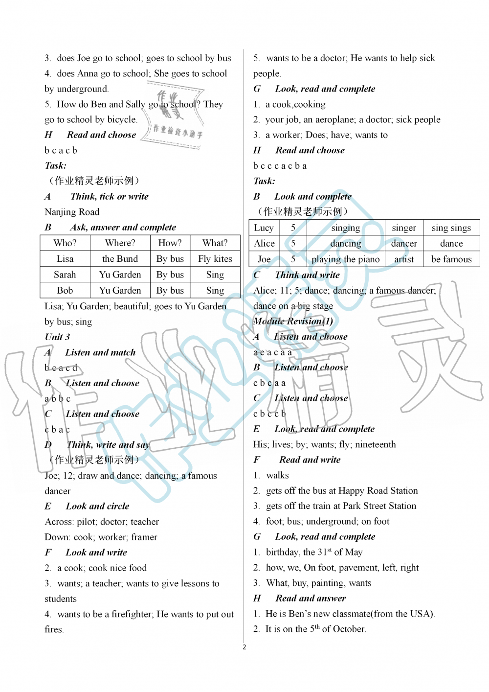 2019年英語練習部分五年級上冊牛津上海版 第2頁