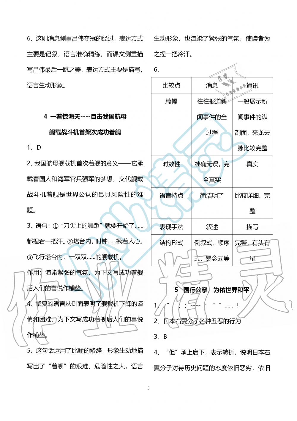 2019年語(yǔ)文練習(xí)部分八年級(jí)第一學(xué)期人教版五四制 第3頁(yè)