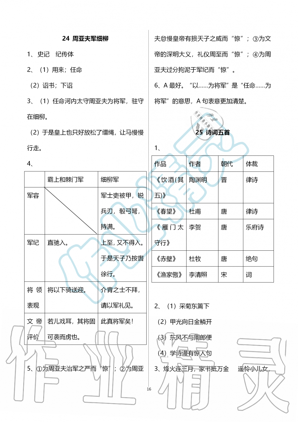 2019年語文練習(xí)部分八年級第一學(xué)期人教版五四制 第16頁