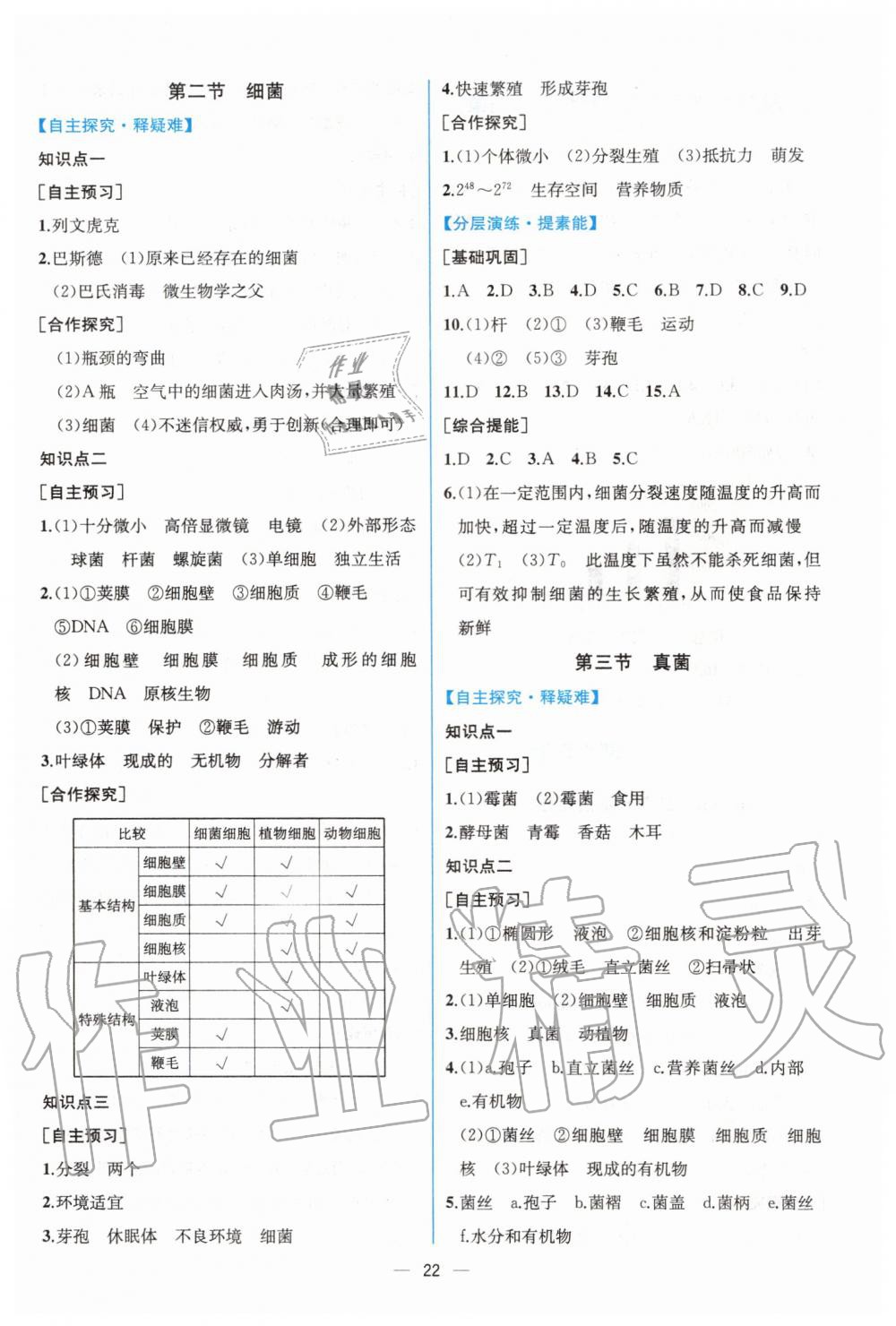 2019年同步學(xué)歷案課時(shí)練八年級(jí)生物學(xué)上冊(cè)人教版 第10頁(yè)