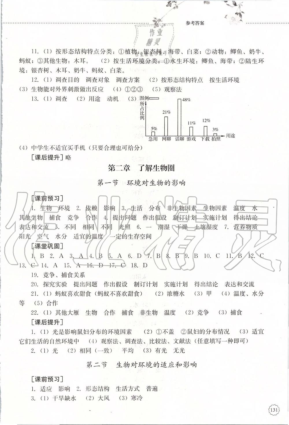 2019年初中課堂同步訓(xùn)練六年級生物學(xué)上冊魯教版五四制山東文藝出版社 第2頁